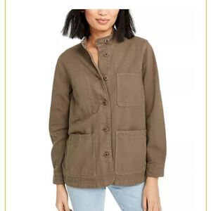 Oat Olive Green  utility jacket nwt L